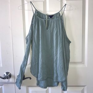 Long Sleeve open shoulder top